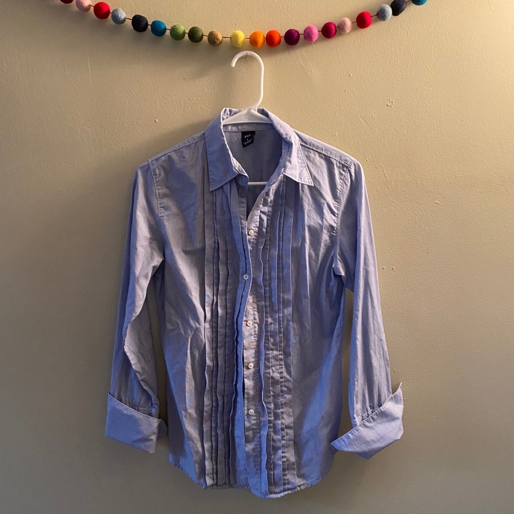 Gap Ruffled Button Down Shirt